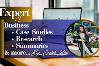 analyze and craft professional business case studies for you