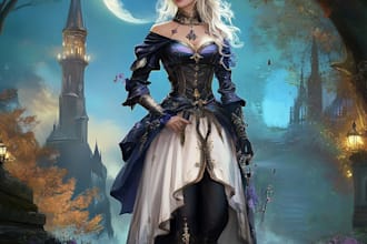 make a unique original fantasy character art