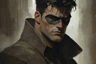 draw a comic book superhero illustration marvel comic