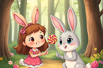 design children book illustration and cover children story book illustration