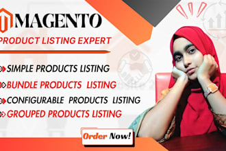 do professional magento product listing