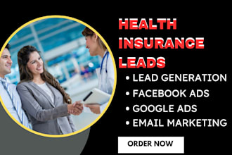 generate exclusive health insurance leads life insurance medicare landing page
