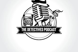create an professional, masculine, podcast logo design