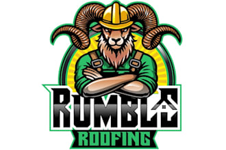 design modern roofing logo for your company