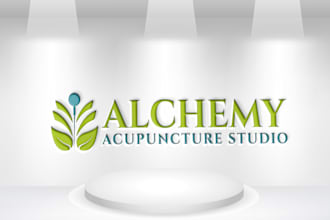 do creative women health wellness cosmetic facial logo