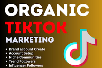 promote github and tiktok page to get organic followers and investors