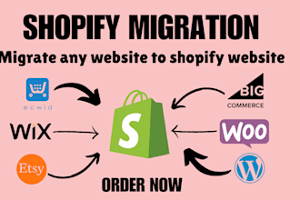 migrate transfer clone backup any website to shopify website migration wordpress