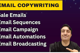 craft copy for email marketing campaigns and email sequences