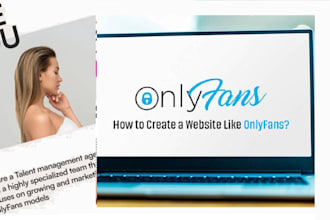 design an onlyfans agency website, onlyfans management website