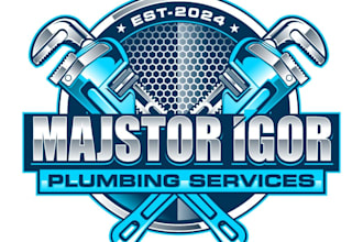 design a professional plumbing services logo