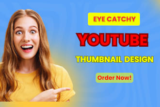 design an attractive , amazing eye catchy youtube thumbnail