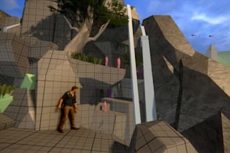 create stunning 3d game level in unity , level design expert