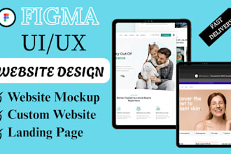 design figma website landing page uiux figma website mockup figma website design