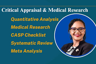 do critical appraisal, data, meta analysis of quantitative medical research spss