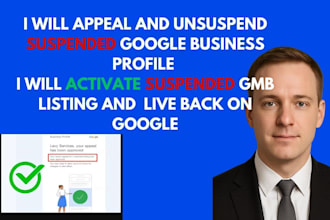 appeal unsuspend and fix suspended google business profile reinstate gmb listing
