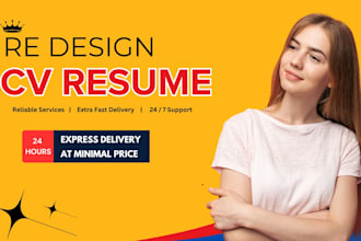provide resume build write CV maker update design business tech sales canadian