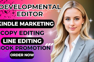 developmental copy editing line editing book promotion kindle marketing