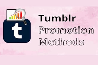 do organic tumblr promotion, reblog and article promotion