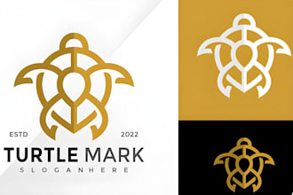 do custom sea turtle mascot esport logo design