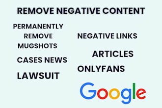 permanently remove mugshots delete news negative links articles cases on google