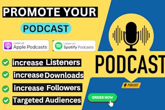 do podcast promotion to increase new audience and downloads