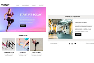 develop custom website with html css and react js