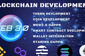 deploy utility token security,stablecoin dapp, web3 integration, staking website