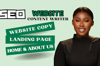 provide seo website copywriting, ad copywriting landing page copy