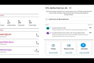 provide you both plagiarism and ai reports in 7min