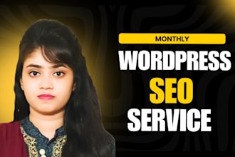 provide all in one monthly wordpress SEO services