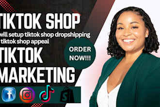 setup tiktok shop dropshipping tiktok shop appeal shopify dropshipping marketing