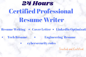 write tech resume, cv for IT, engineering and cybersecurity roles