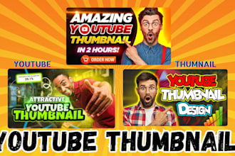 design mind blowing youtube thumbnail in just 8 hour