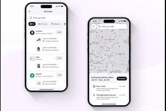 package tracking app, ride sharing app, delivery management app