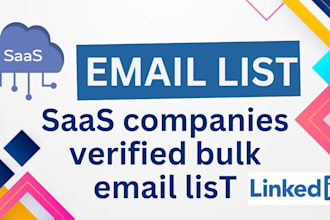build targeted ecommerce and saas b2b verified email list