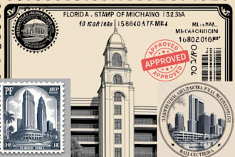 architectural pe stamp, license florida, michigan stamp city permit drawing, mep