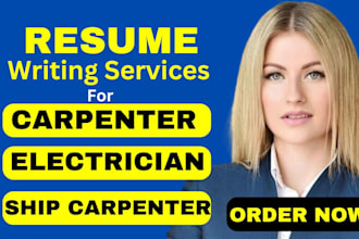 write resume for carpenter electrician  framing carpenter trim carpenter CV