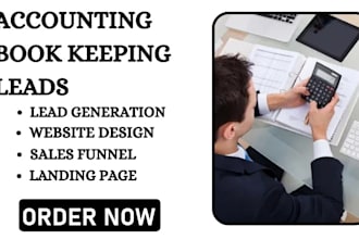 generate accounting leads book keeping leads finance leads