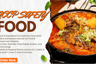 develop iso 22000, halal, acp, gmp and haccp food safety documents for audit