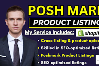 poshmark product listings, cross listing on ebay  mercari shopify etsy walmart