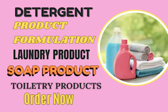 create top quality formulation for detergents soap laundry and toiletry products