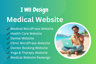 make a medical healthcare dental homecare clinic website