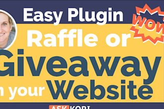 create responsive raffle website, competition and giveaway website