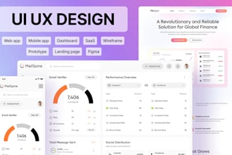 do ui ux design for mobile and web app, dashboard, wireframe, prototype in figma