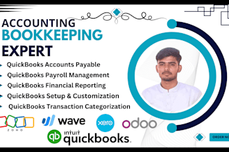 bookkeeping for restaurants, cafe, bakery and bar in quickbooks online,xero wave