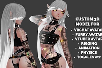 make vrchat avatar custom furry avatar nsfw vrc avatar vr character model