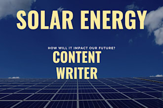 provide affordable content writing services for batteries, and solar panels