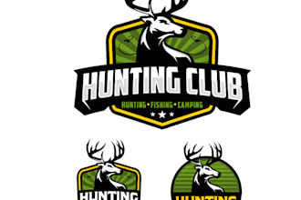 design deer hunting club logo