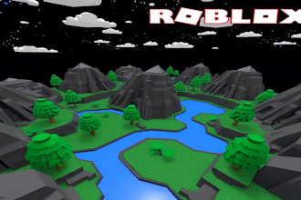 build complete roblox game, roblox map, model, gui and be your roblox scripter