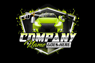 design mobile detailing, auto detailing, automotive and car wash logo